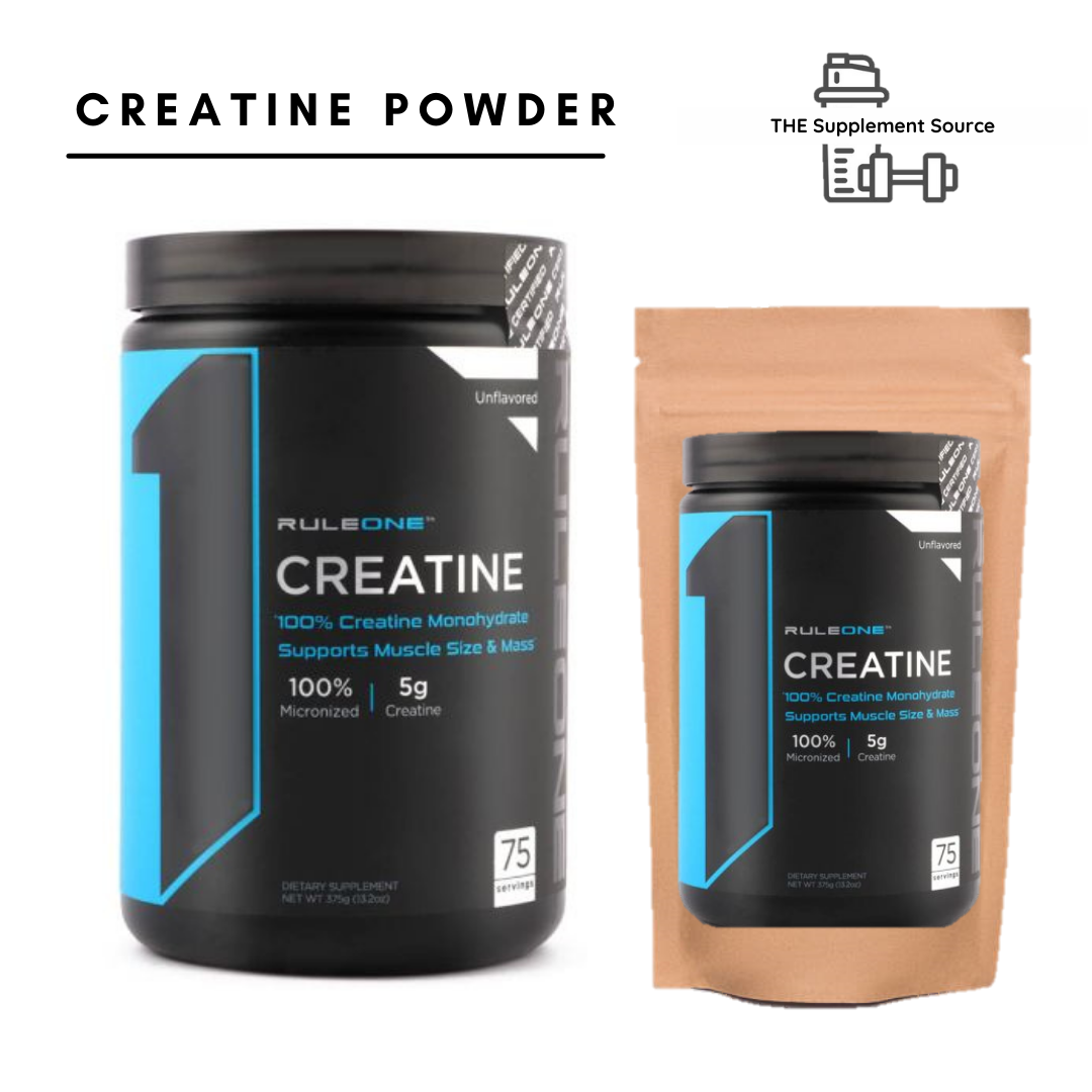 Rule 1 R1 Micronized Creatine Powder Unflavoured 10 20 30 Servings