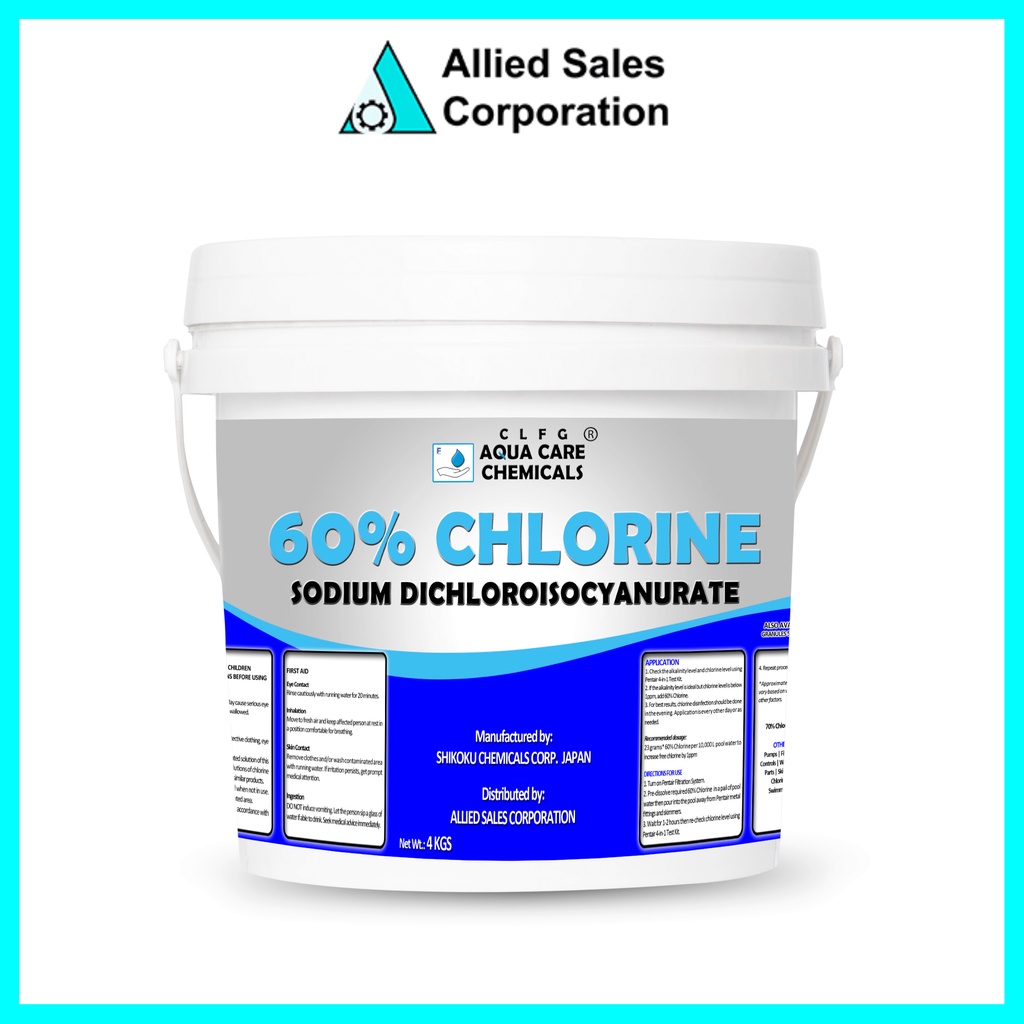 sFvAqua Care Chemicals Sodium Dichloroisocyanurate (SDIC) 60% Chlorine ...