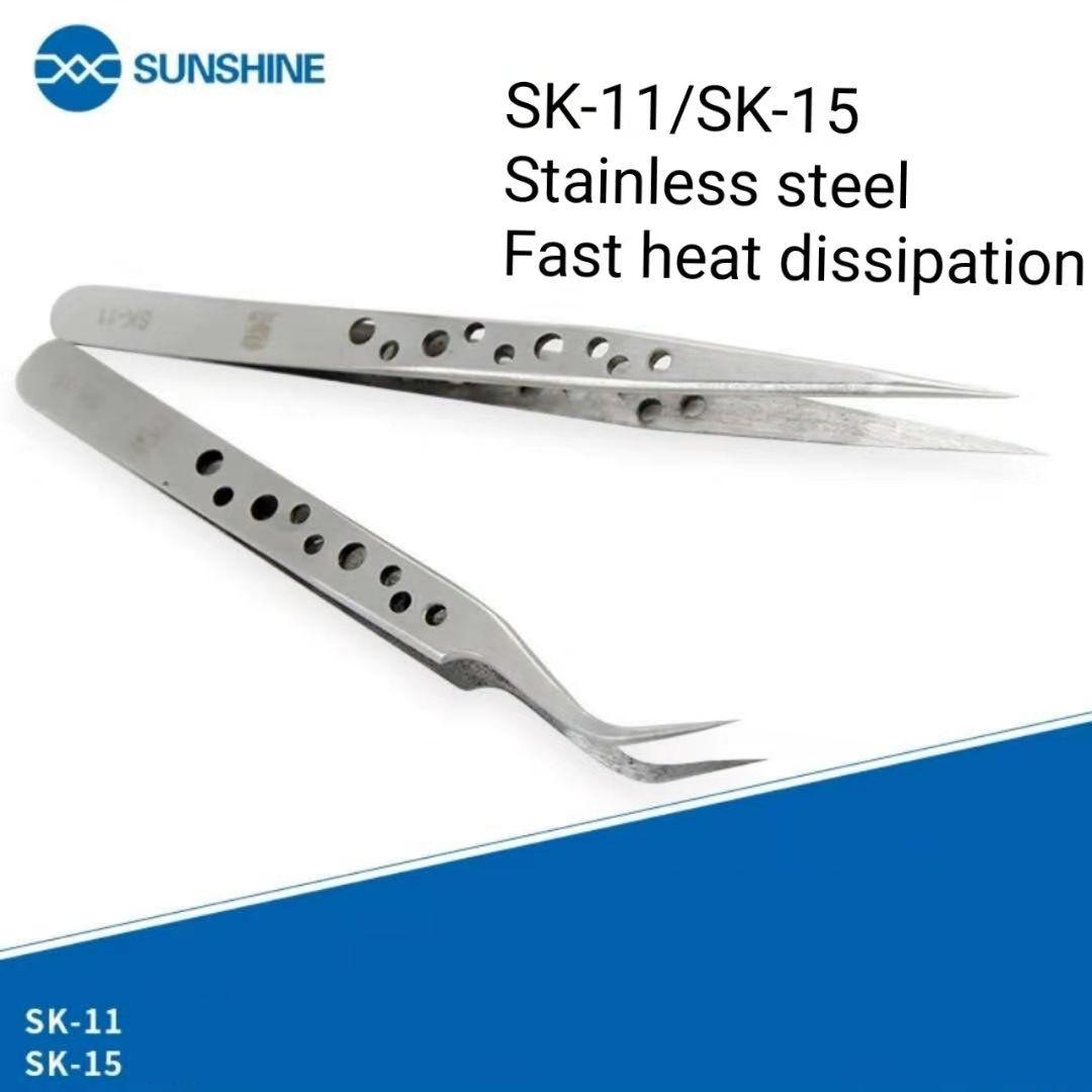Non Stainless Steel Precision Straight Tweezers Mobile Phone