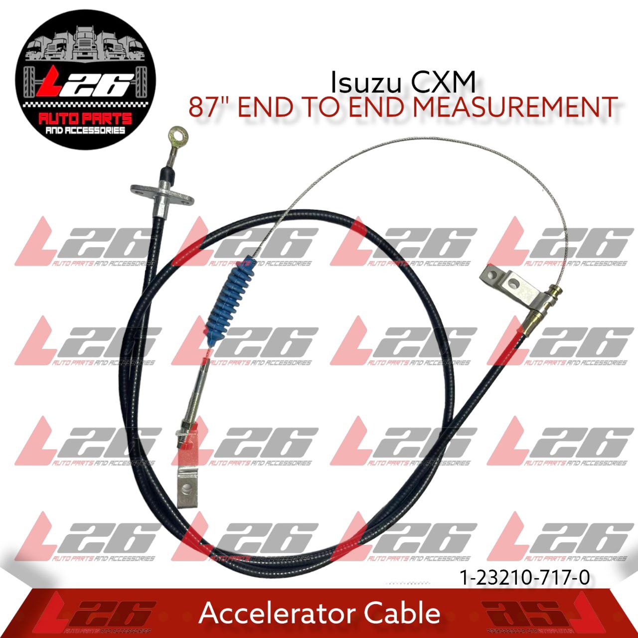 Isuzu CXM Accelerator Cable 1232107170 87" END TO END Lazada PH