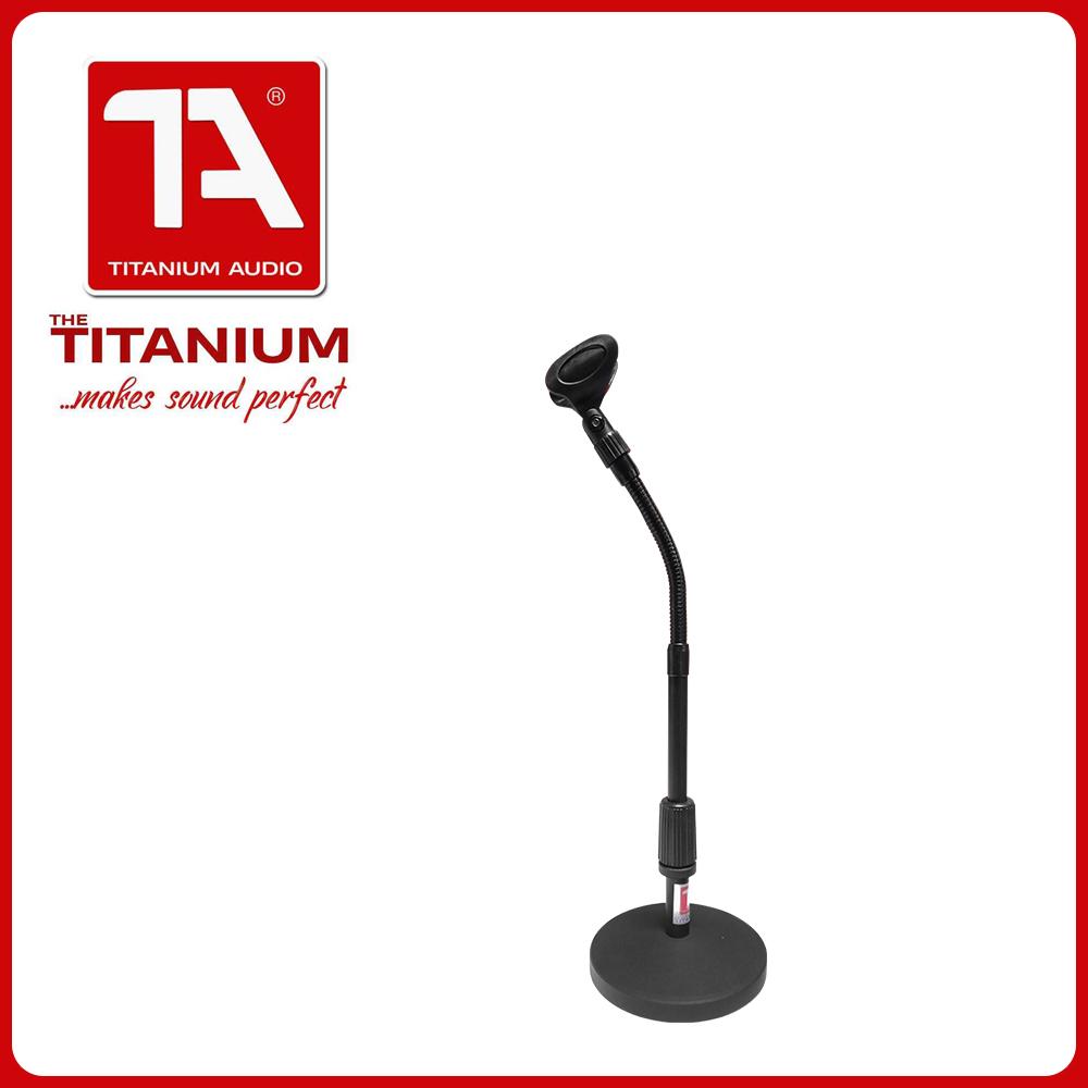 Titanium Gooseneck Microphone Stand Ta 24 Adjustable Desk Mic