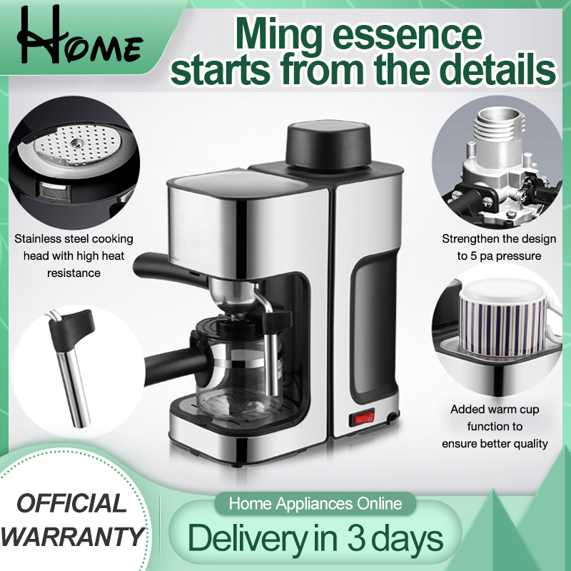 HOME Steam coffee machine Freshly ground coffee Instant coffee Milk