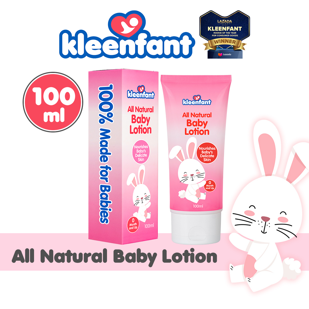 Kleenfant All Natural Baby Lotion 100ml Tiny Pack of 1 Hypoallergenic