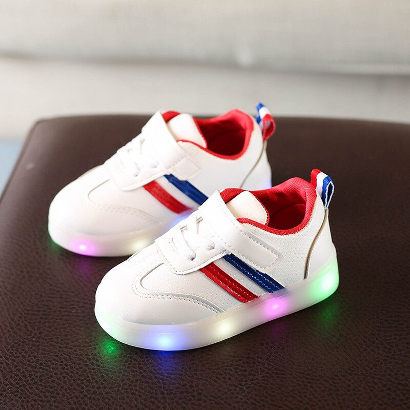 Size 21-30 Children LED Tennis Shoes For Boys Non-Slip Glowing Sneakers For  Baby Girls Luminous Toddler Shoes With Light Up Sole | Lazada PH