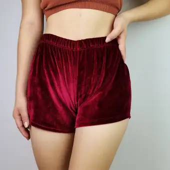 cheap velvet shorts