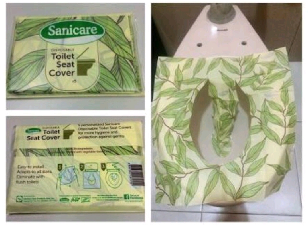 WISHGATE Sanicare Disposable Toilet Seat Cover 100 Biodegradable Eco