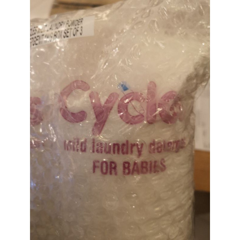 Cycles Earth Friendly Mild Baby Laundry Powder Detergent 1kg Set of 3