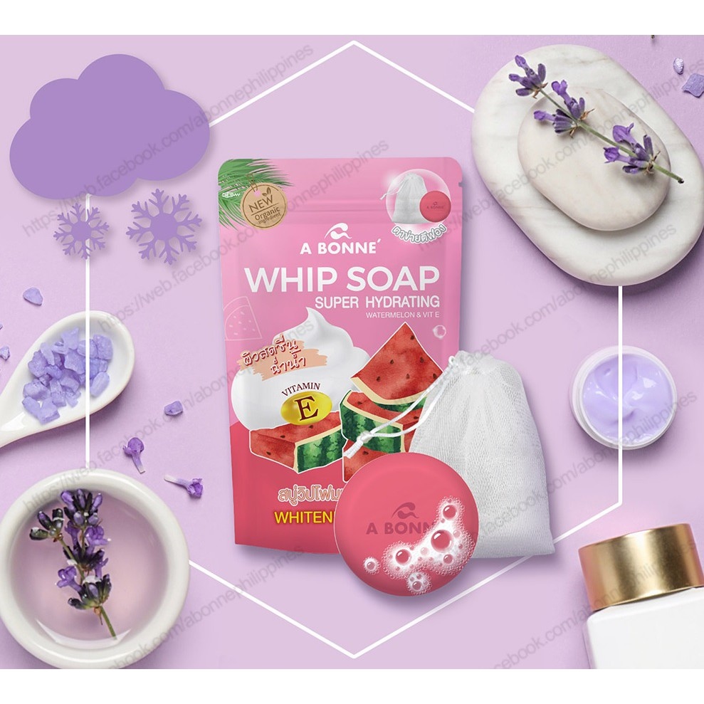 Abonne Whip Soap Super Hydrating 100G - Watermelon Vitamin E ( A025 ...