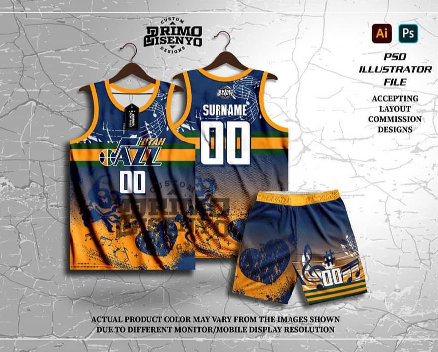 Buy 2021 Utah Kids Basketball Uniform Latest Design Sublimation