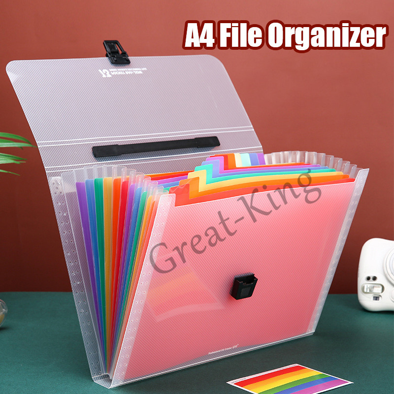 File Organizer,expanding Folder,a4 Portable Document Binder,expanded