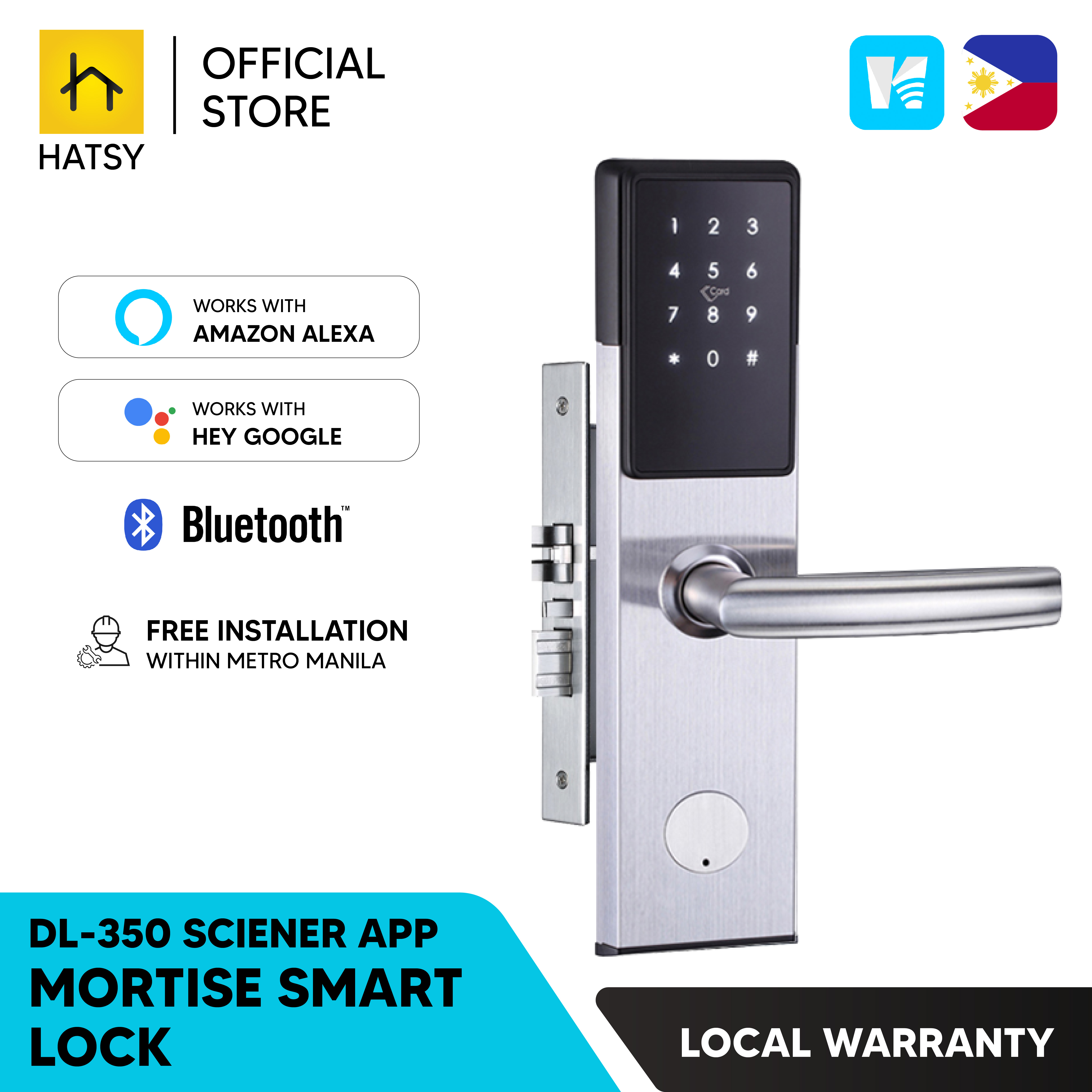 SCIENER APP - Bluetooth Smart Mortise Lock, Passcode, Card, Manual Key ...