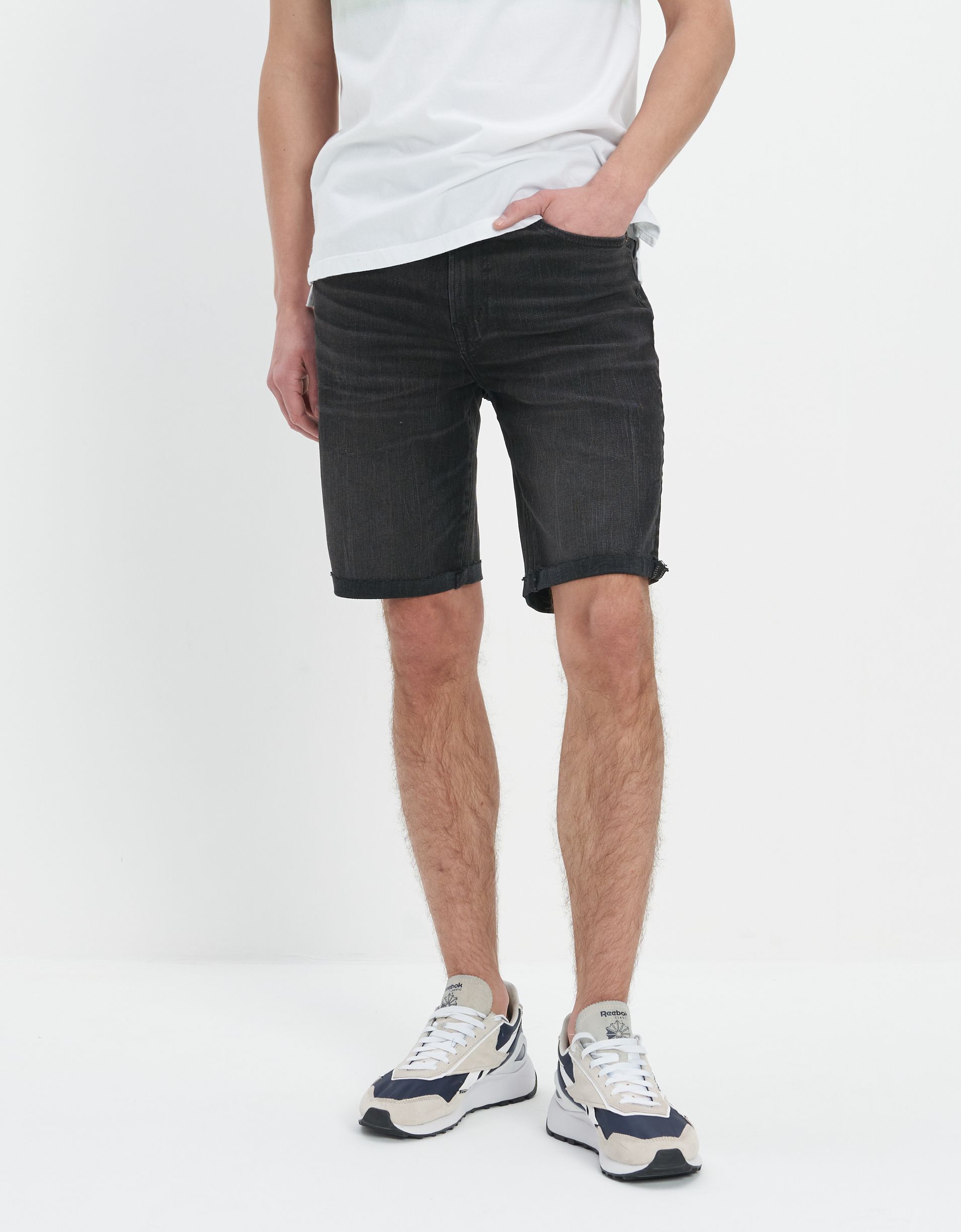 American eagle black hot sale denim shorts