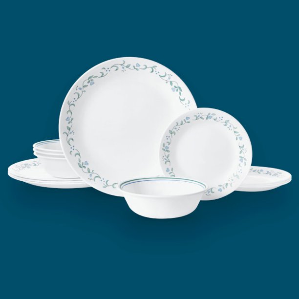 Corelle Country Cottage, 12 Piece, Dinnerware Set - Country Cottage