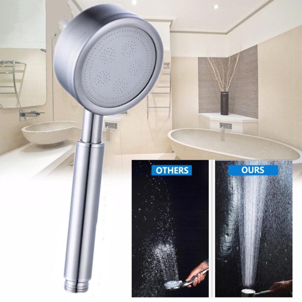 Stainless Steel Shower Head High Pressure Bathroom Shower Sprayer Aluminum Handheld Shower