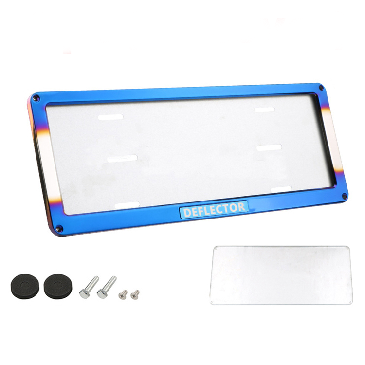 2PCS License Plate Frame LTO Metal Chrome License Plate Frames