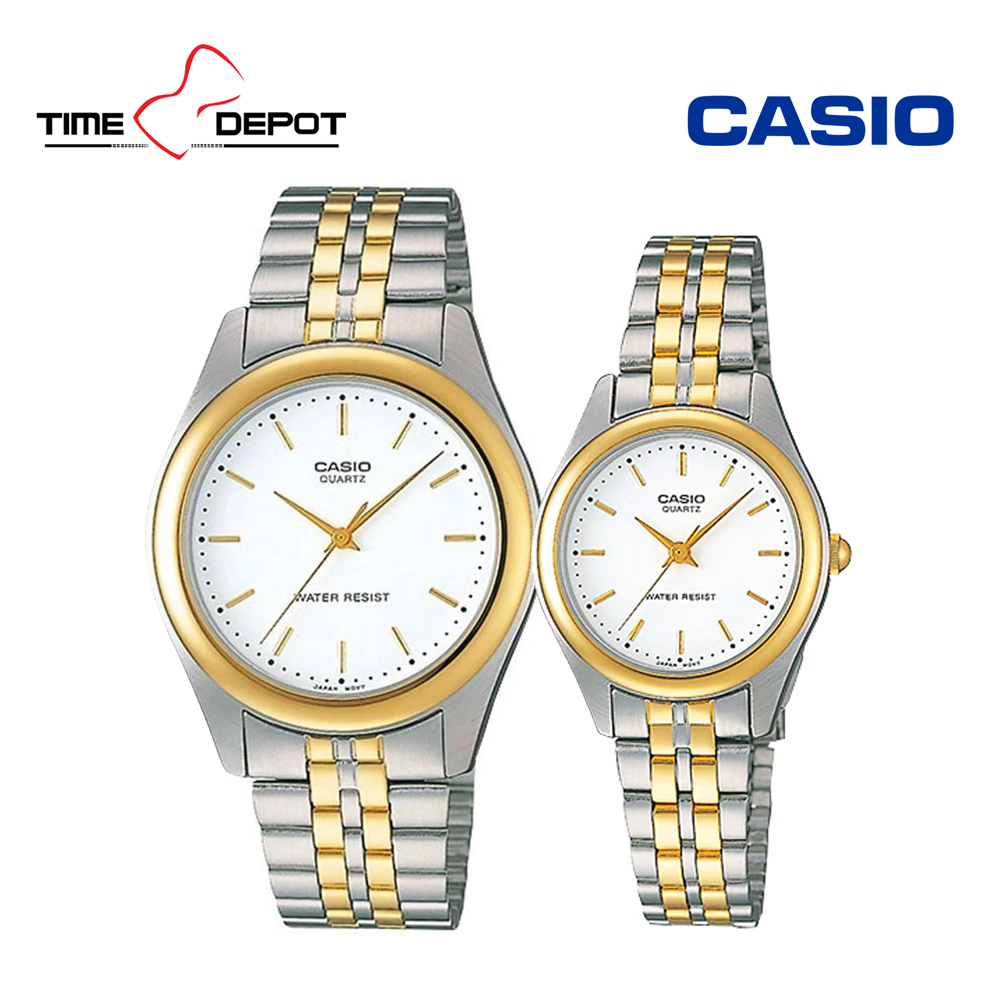 casio two tone watch