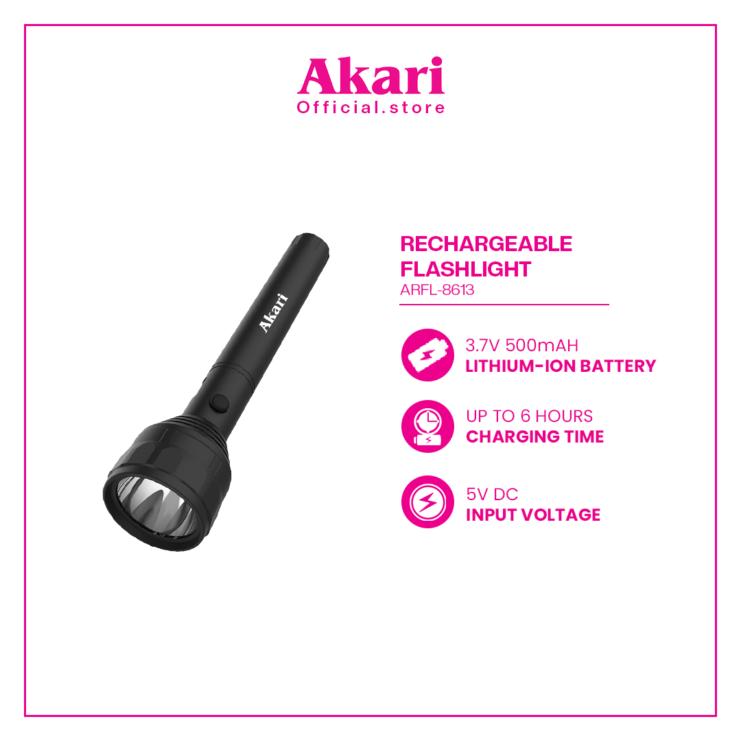 akari rechargeable flashlight charging time Plastic Emergency Light Torch, Multicolour, Pack of 1 Sports, Fitness & Outdoors Akari LED Torch AK-9350S -