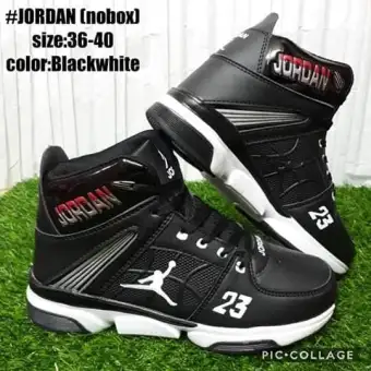 black and white rubber shoes