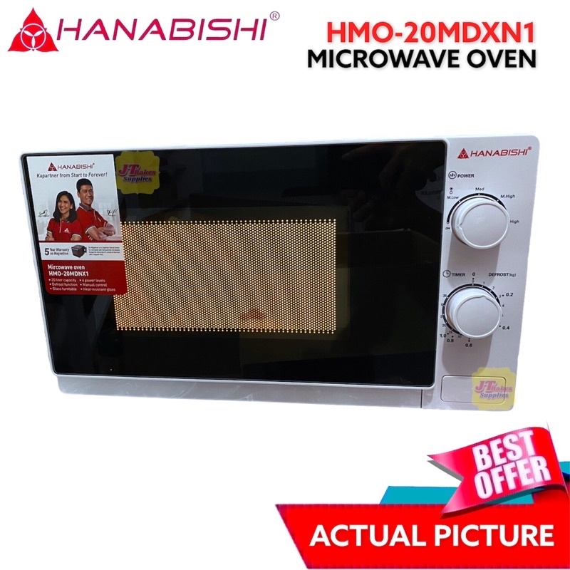 Hanabishi Microwave Oven 20 Liters HMO20MDNX1 White Manual with Freebie