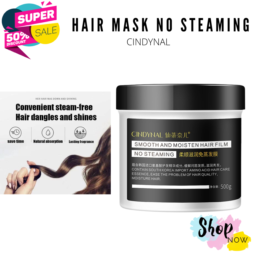 Cindynal Hair No Steaming Mask Keratin Hair Mask Care Moisturizing