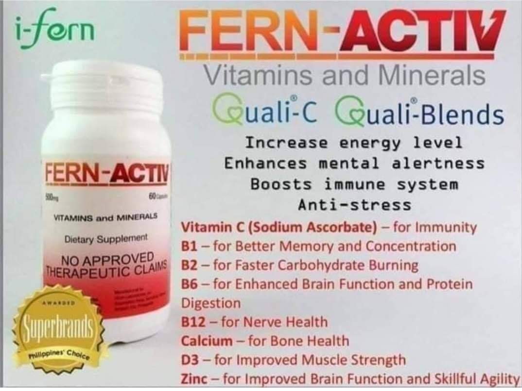 FERN-ACTIV 60 CAPSULE | Lazada PH