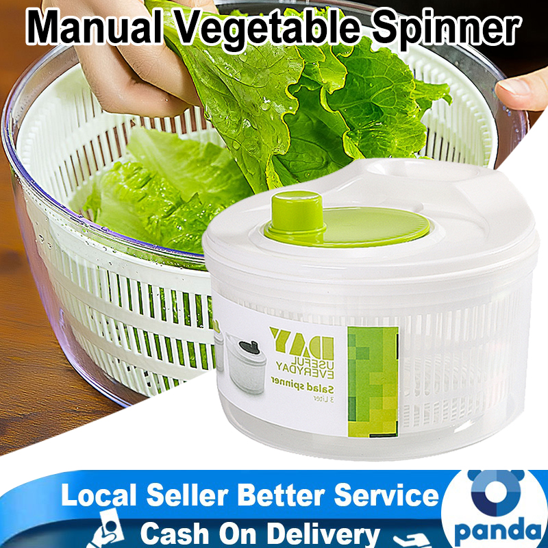 Fruit And Vegetable Washing Machine Veggie Washer Spinner Veggie Cleaning  Basket With Full-Sided Spin Scrubber Brush For Washing - AliExpress