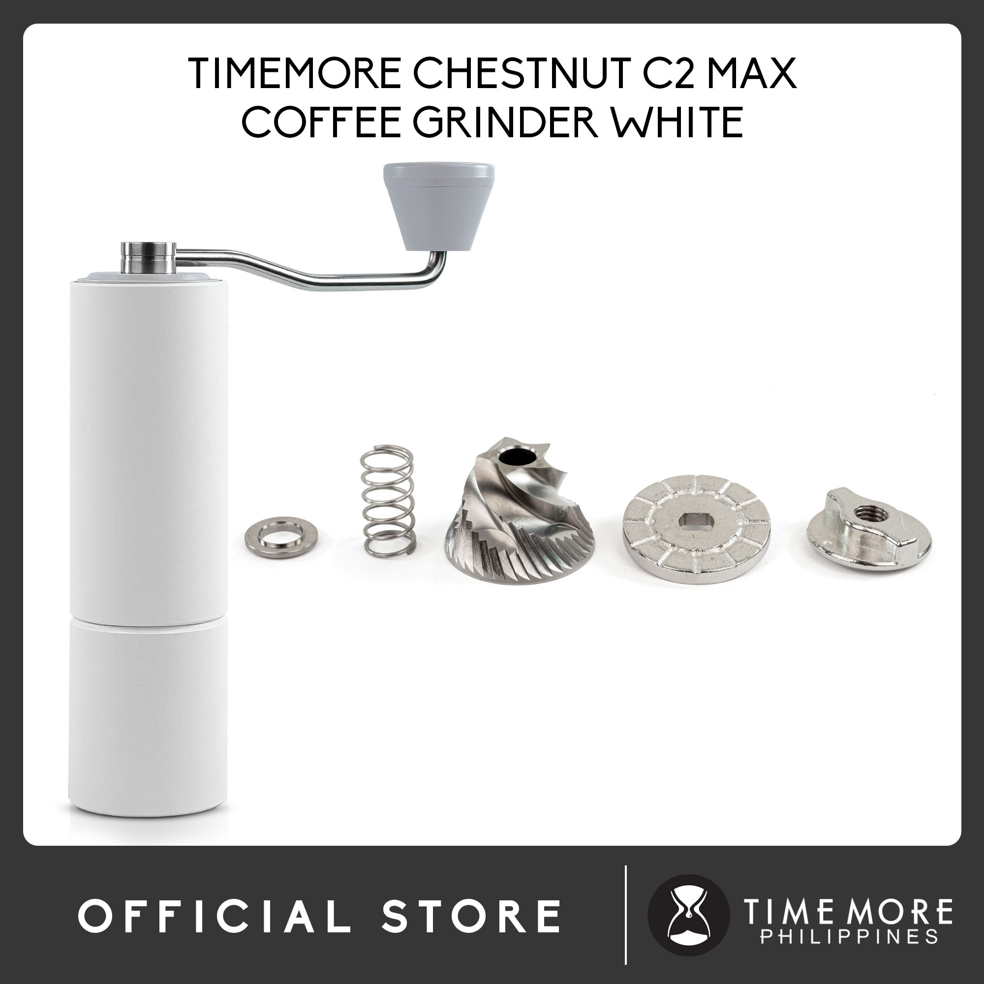 TIMEMORE Chestnut C2 MAX Manual Coffee Grinder White