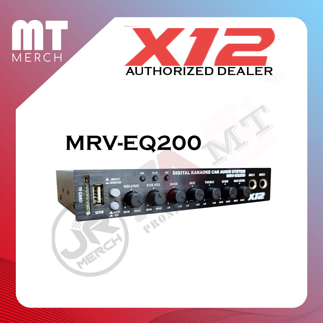 X12 (MRVEQ200) Preamp Parametric Equalizer with Subwoofer Output, Mic
