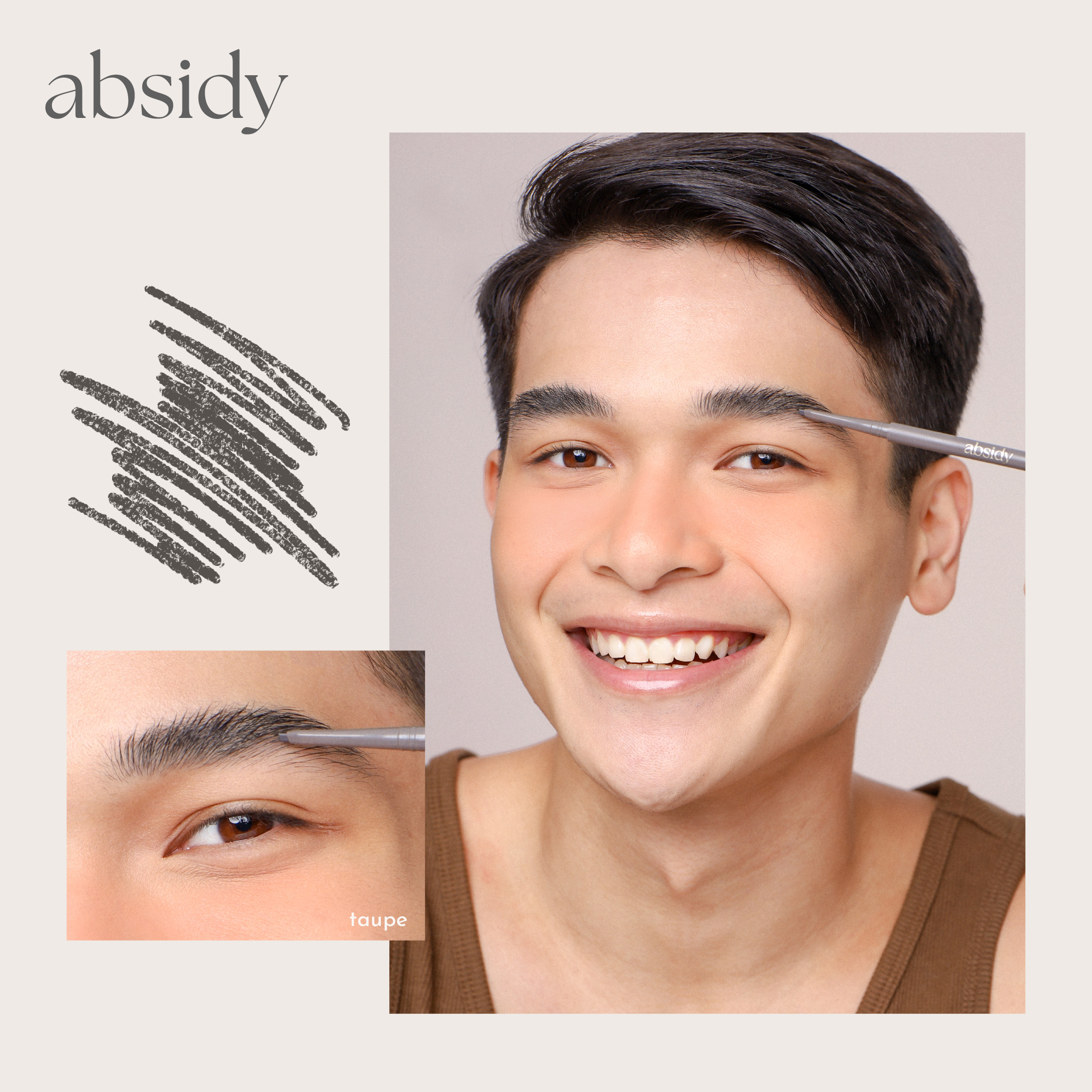 Absidy Shape and Define Eyebrow Pencil w/Spoolie + FREE Refill Smudge ...