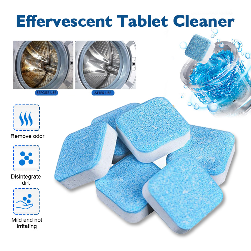 20PCS Washing Machine Cleaner Tablet Solid Deep Dirt Cleaner Remover ...