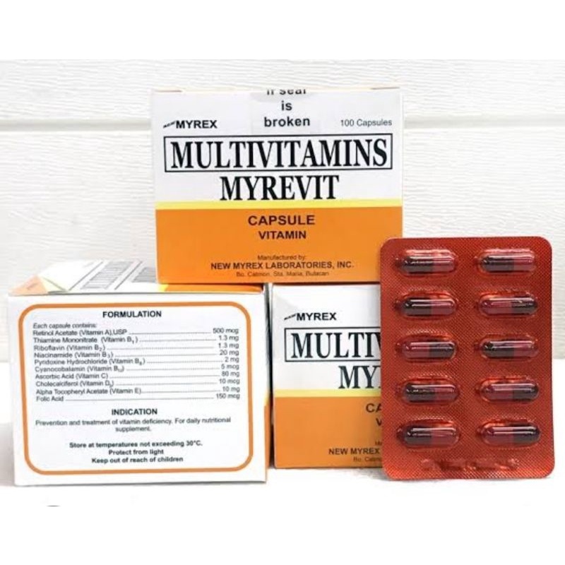 MYREVIT CAPSULE (MULTIVITAMINS) 100's/box Lazada PH