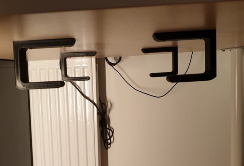 Heavy duty Under Desk Laptop Holder, Under Table Laptop/Keyboard