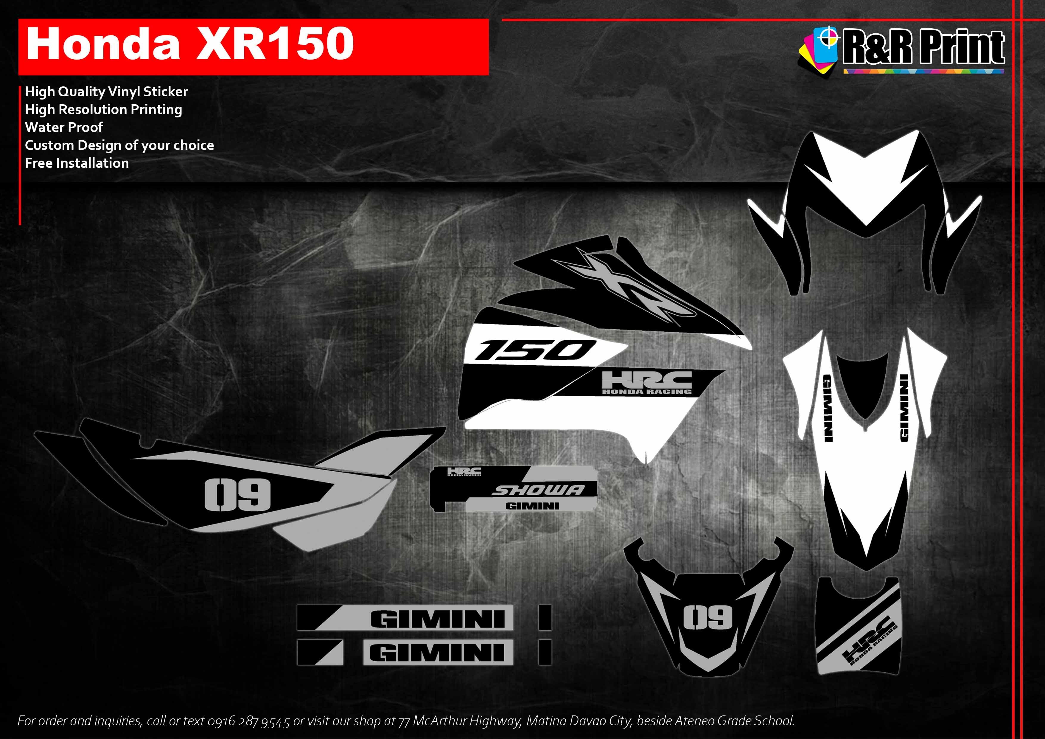 Honda XR150 Decal Sticker Lazada PH