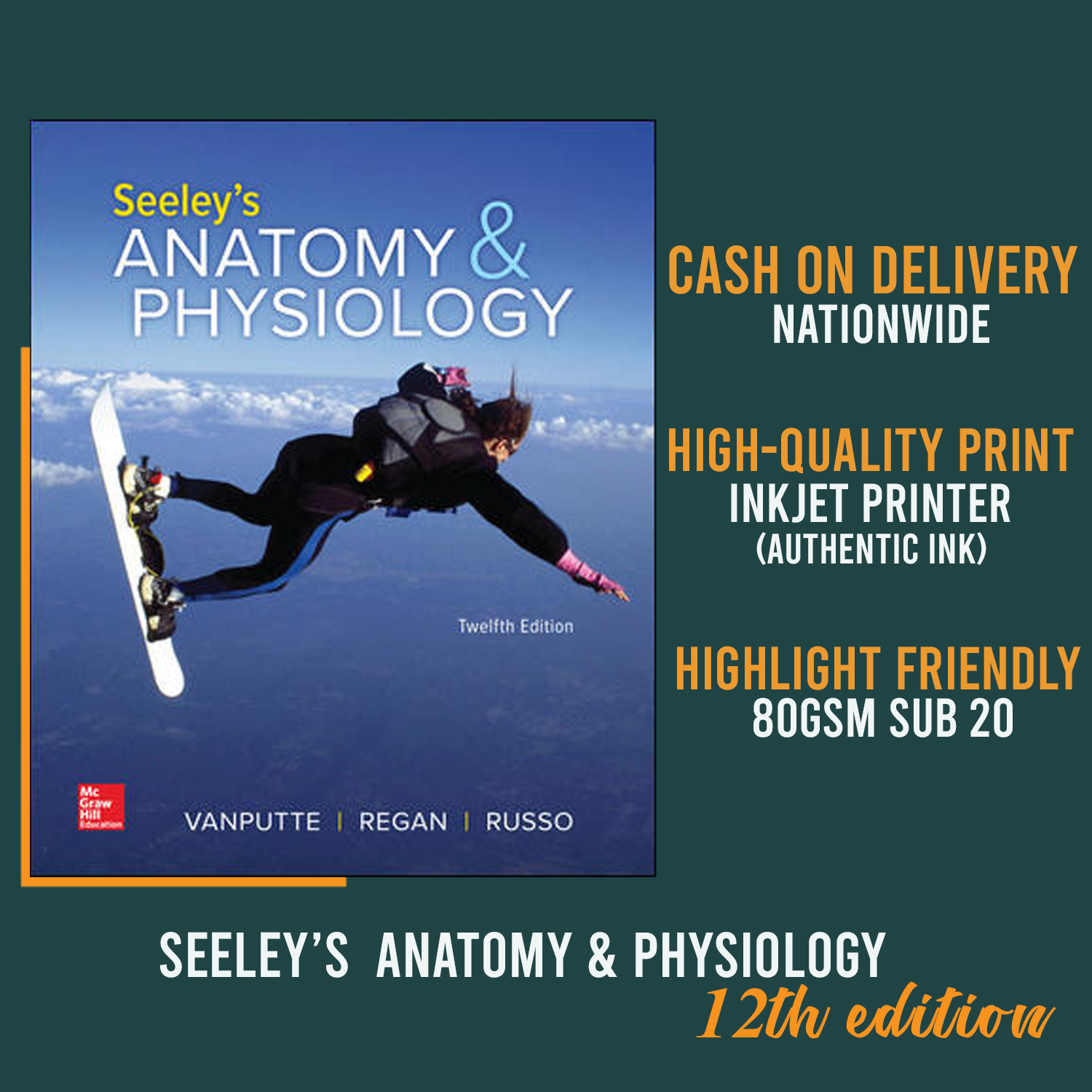 Seeley's Anatomy & Physiology 12th Edition | Lazada PH