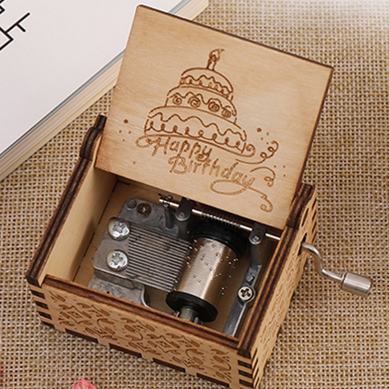 Birthday Gift Wooden Music Box Harry Potter,Falling in love,Happy