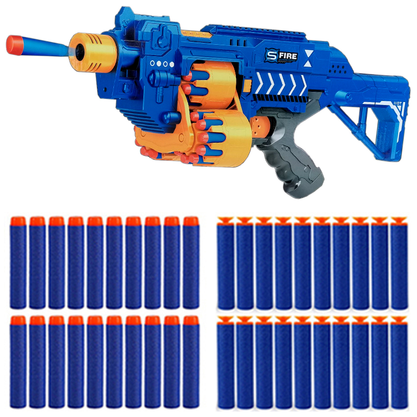 Fire Super Imposed Epic Rage Electric Battery Operated Semi Auto Nerf ...