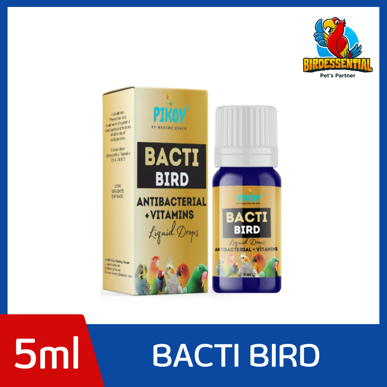 Pikoy BACTI BIRD Antibiotics With Vitamins For Birds Lazada PH