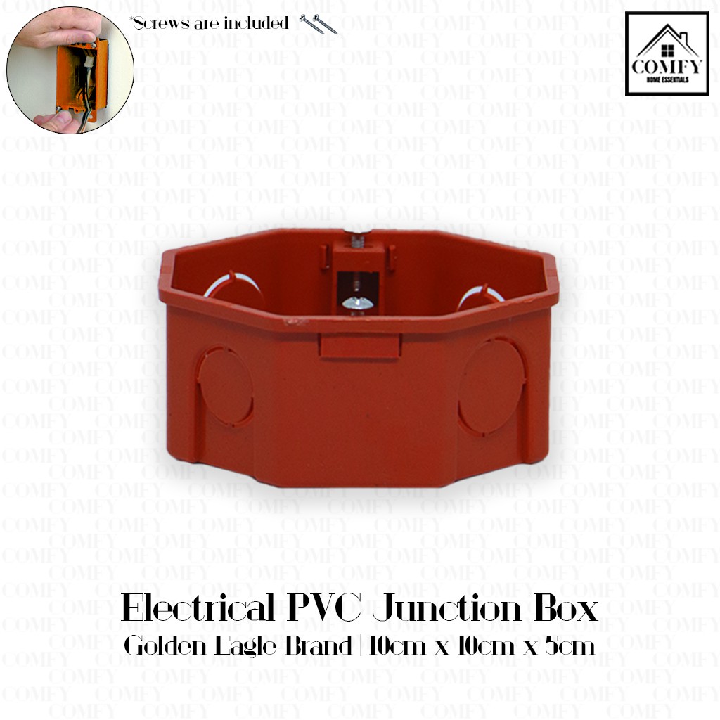 (10pcs/SET) Golden Eagle Electrical PVC Plastic Utility Box/Junction