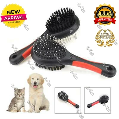 JTC Double-Sided Dog Cat Bath Brush Back Scrub Scrubber Massager Body Shower Back Pet (Medium Sizes) (anen)