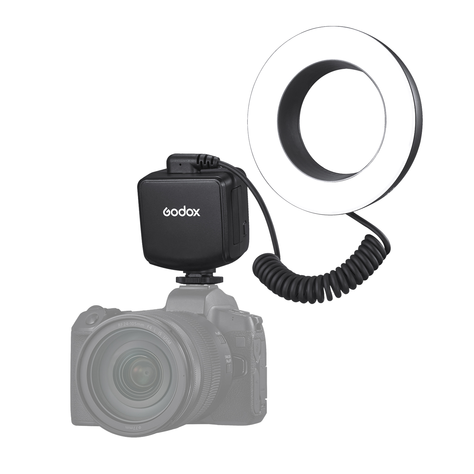 GODOX RING72 Luce Ad Anello LED Per Foto Macro - 72 LED, 5600K, 10 Livelli Luminosità, Con Adattatori - Foto 2