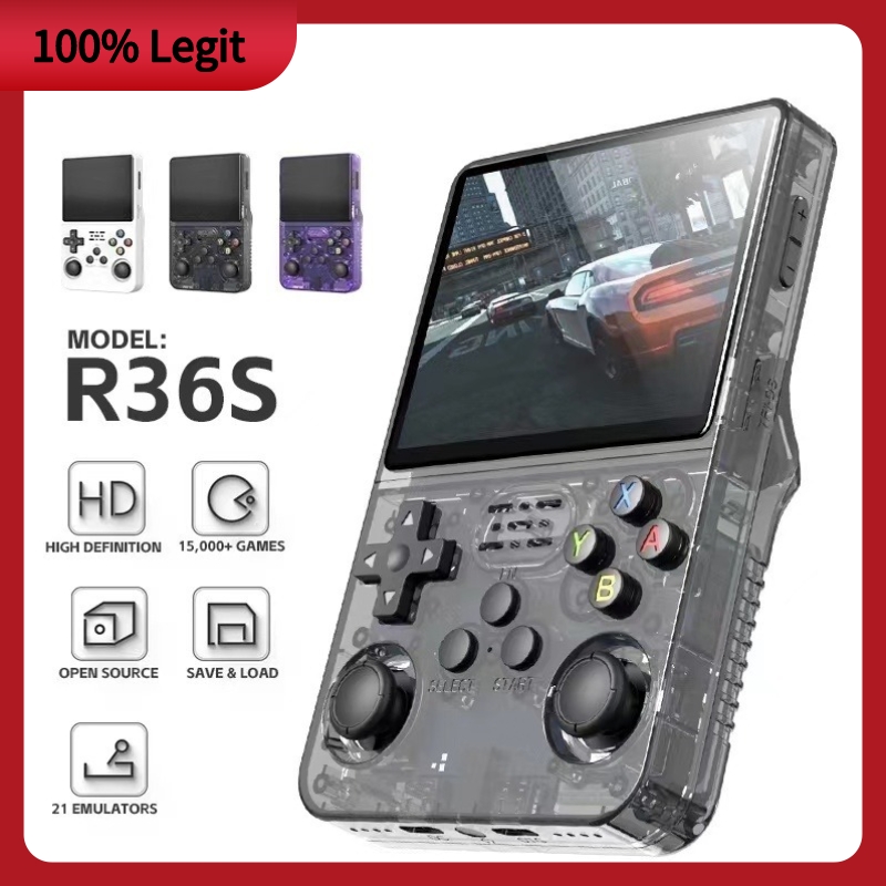 R36S Retro Handheld Video Game Console Linux System 3.5 Inch IPS