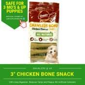 Gnawlers 3-inch Chicken Dog Snack