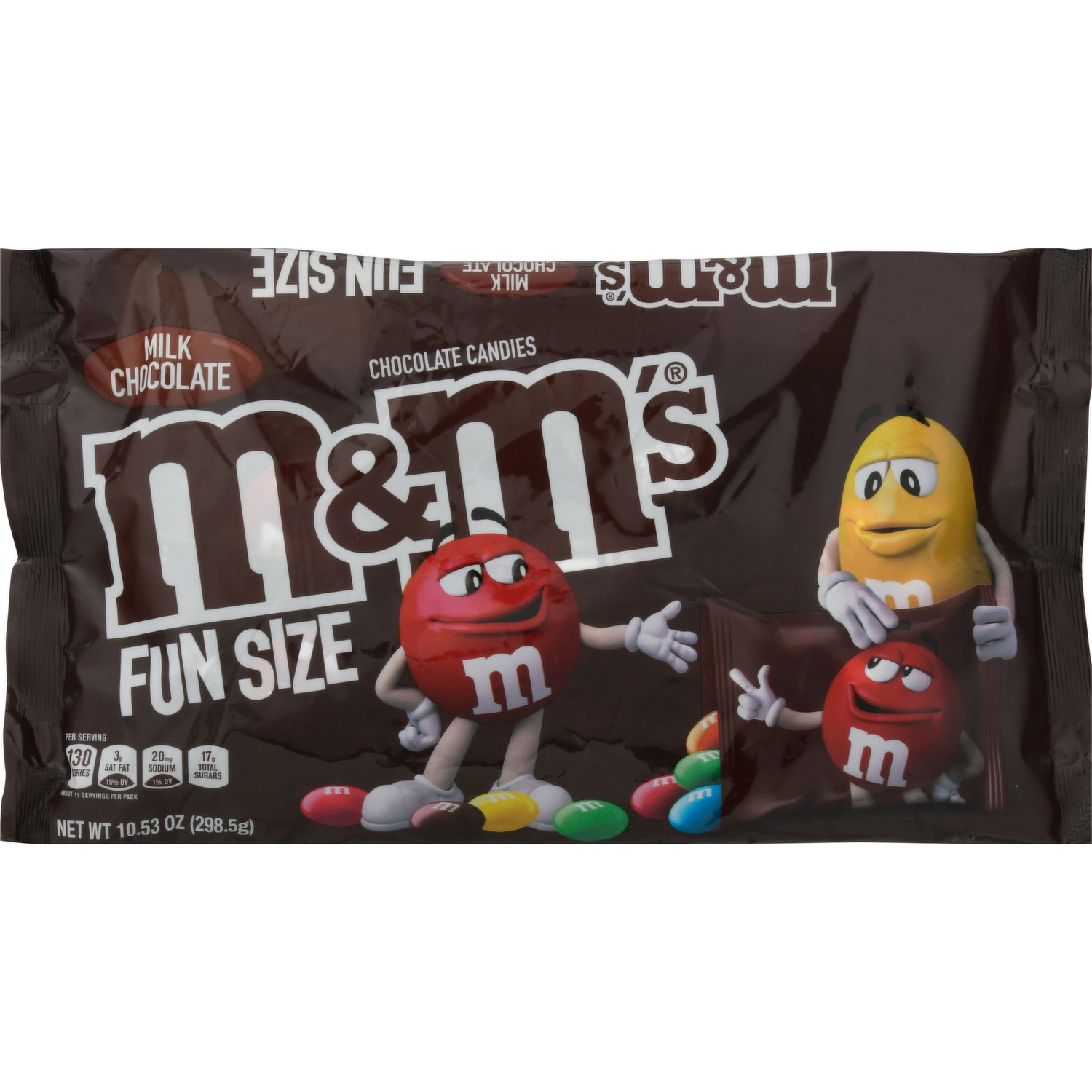 M&M's, Fun Size Milk Chocolate Candy, 10.53 Oz
