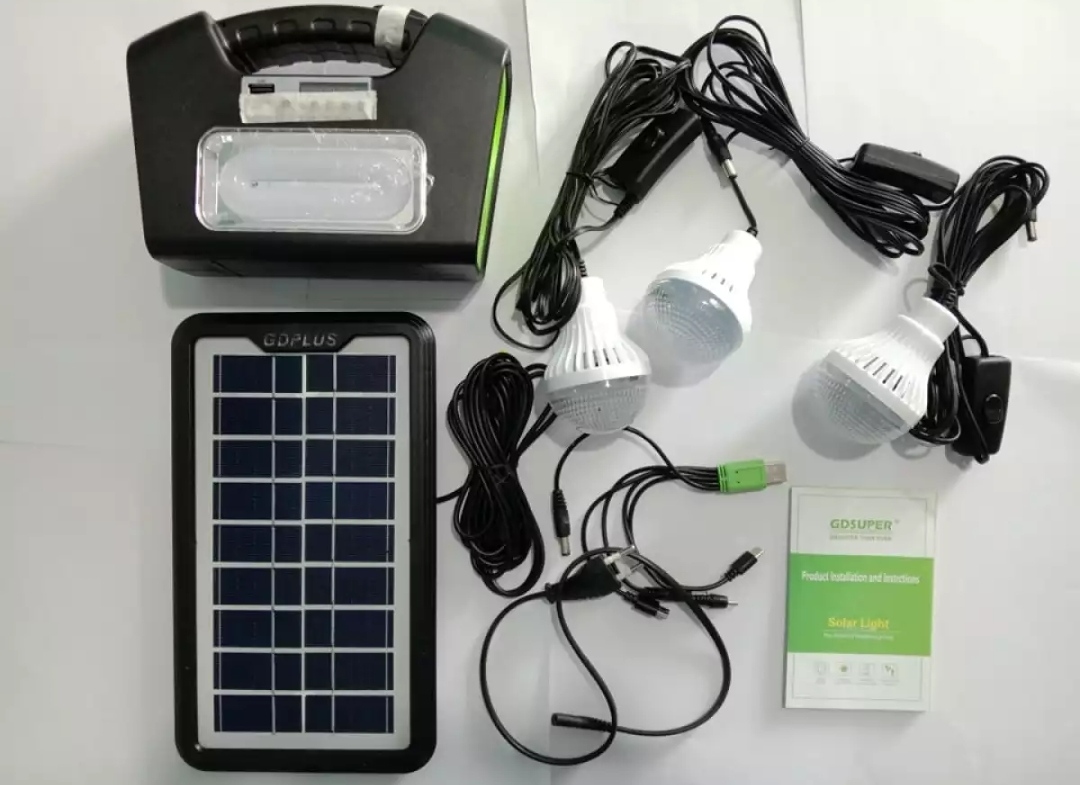 Portable Solar Panel Battery Solar System Bluetooth FM Radio MP3 Lamp