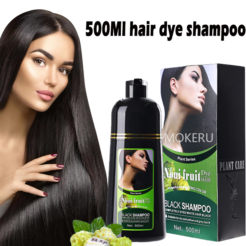 MOKERU 500mL Natural Hair Dye Color Shampoo Professional 3In1 Wash