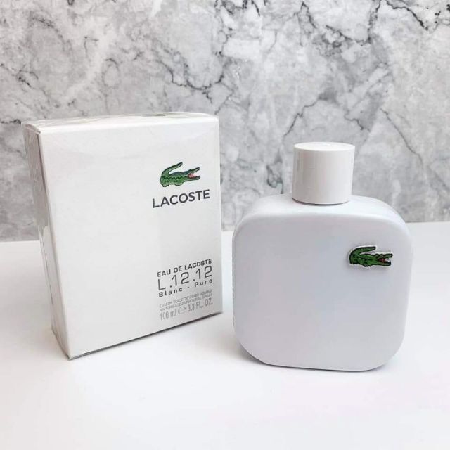 lacoste white blanc
