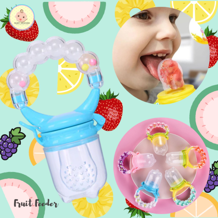 BabyChoices Fruit Feeder Pacifier with Rattle - Silicone Teether