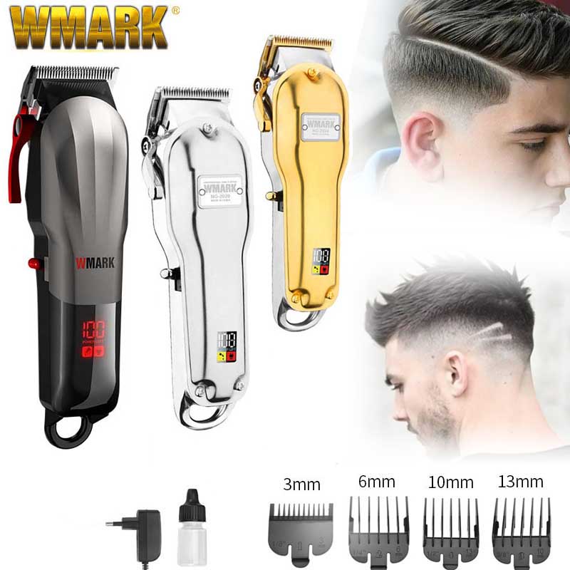 WMARK NG-115 LCD Digital Wireless Metal Hair Clipper Display Hair Clipper  Electric Barber Trimmer Haircut Razor Cordless Rechargeable Professional  Hair Clipper For Men Lazada PH