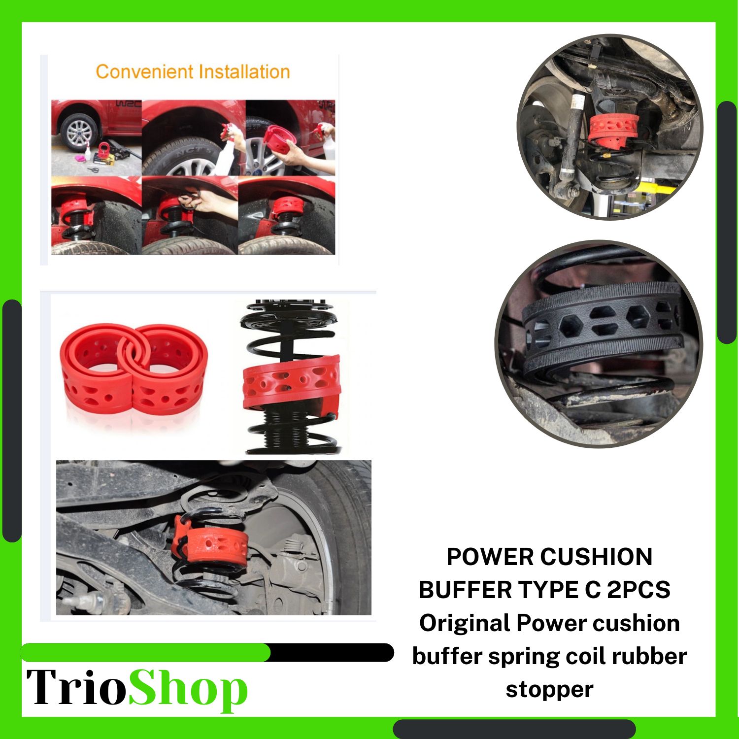 Why use coil srping rubber cushion, rubber stopper or rubber