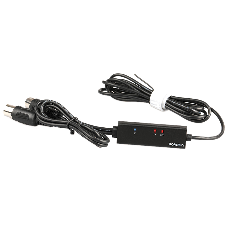 Doremidi mtu-11 midi to usb c type c cable usb midi converter with indicator light for macbook android